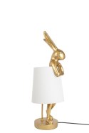 KARE lampa stołowa RABBIT 50 cm złota / biała