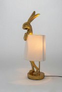 KARE lampa stołowa RABBIT 50 cm złota / biała