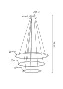 MOOSEE lampa wisząca RING SLIM S złota