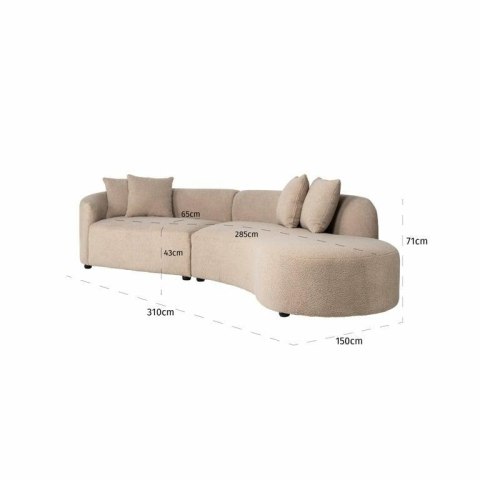 RICHMOND sofa GRAYSON L beżowa - krótka wersja RICHMOND sofa GRAYSON L beżowa - krótka wersja