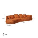 RICHMOND sofa RODINA pomarańczowa