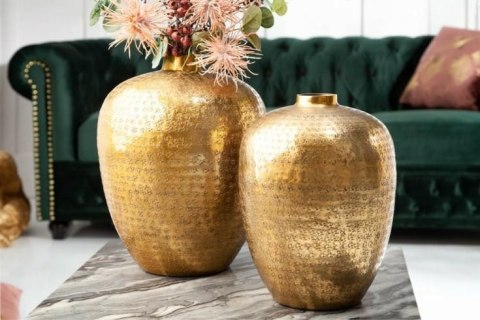 INVICTA wazon ORIENTAL 2 szt złoty - aluminium INVICTA wazon ORIENTAL 2 szt złoty - aluminium