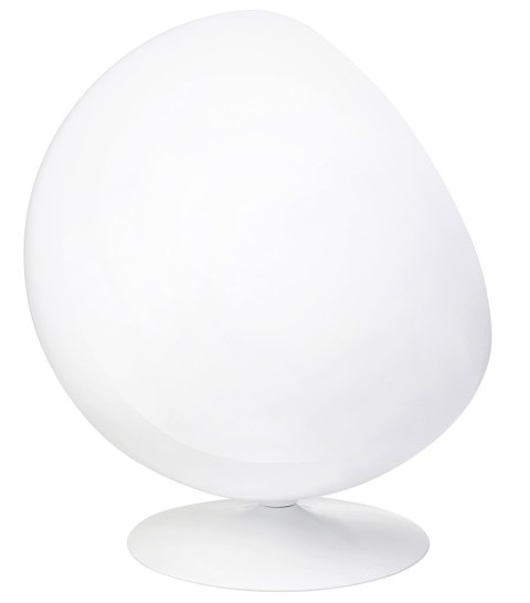 Fotel BALL biało-czarny - włókno szklane Fotel BALL biało-czarny - włókno szklane