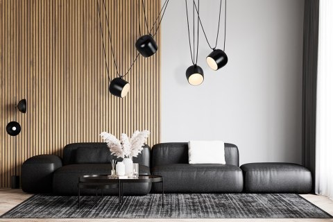 Lampa wisząca EYE 4 czarna - LED, aluminium Lampa wisząca EYE 4 czarna - LED, aluminium