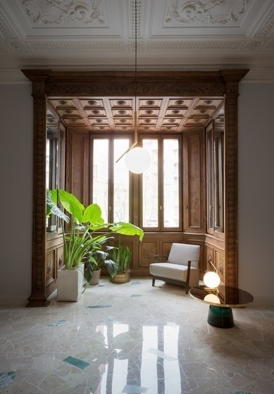 Lampa wisząca HALM 30 - mosiądz, szkło Lampa wisząca HALM 30 - mosiądz, szkło
