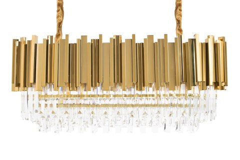Lampa wisząca IMPERIAL LONG GOLD 90 - stal, kryształ Lampa wisząca IMPERIAL LONG GOLD 90 - stal, kryształ