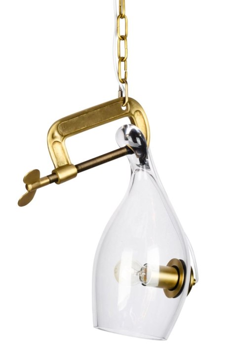 Lampa wisząca VICE mosiądz - metal, szkło Lampa wisząca VICE mosiądz - metal, szkło