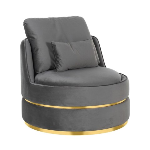 RICHMOND fotel obrotowy KYLIE STONE VELVET ciemny szary, podstawa złota RICHMOND fotel obrotowy KYLIE STONE VELVET ciemny szary, podstawa złota