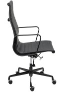 Fotel biurowy AERON PRESTIGE PLUS czarny - skóra naturalna, aluminium