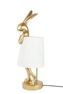 KARE lampa stołowa RABBIT 68 cm złota / biała