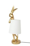 KARE lampa stołowa RABBIT 68 cm złota / biała