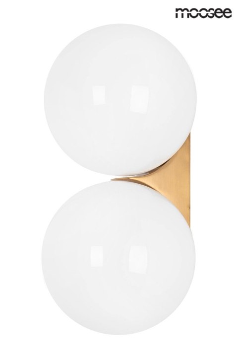 MOOSEE lampa ścienna BOLL TWIN złota