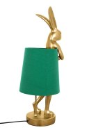 KARE lampa stołowa RABBIT 68 cm złota / zielona