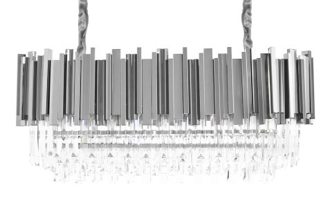 Lampa wisząca IMPERIAL LONG SILVER 90 - stal, kryształ Lampa wisząca IMPERIAL LONG SILVER 90 - stal, kryształ