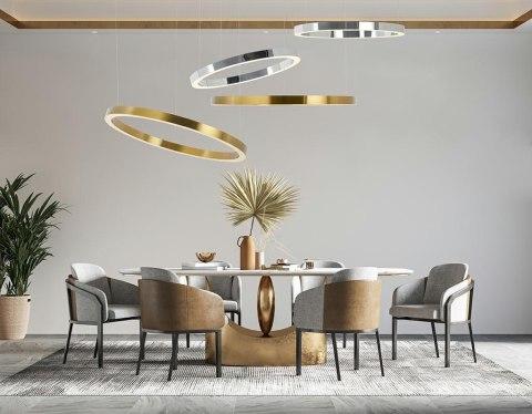 Lampa wisząca RING 80 złota - LED, stal Lampa wisząca RING 80 złota - LED, stal