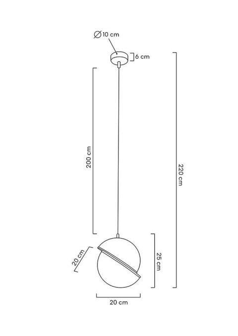 MOOSEE lampa wisząca GLOBE 20 złota MOOSEE lampa wisząca GLOBE 20 złota