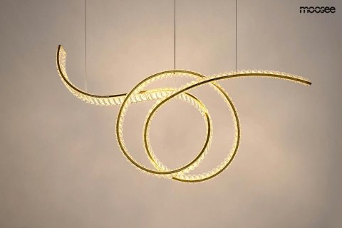 MOOSEE lampa wisząca WAVE 120 złota MOOSEE lampa wisząca WAVE 120 złota