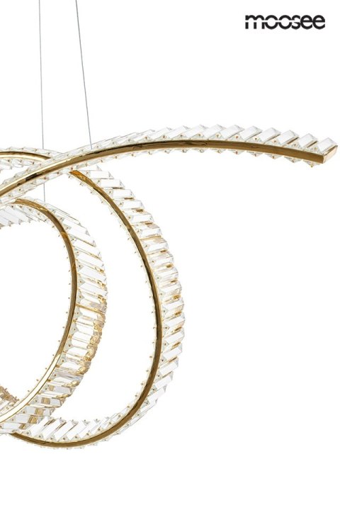 MOOSEE lampa wisząca WAVE 120 złota MOOSEE lampa wisząca WAVE 120 złota