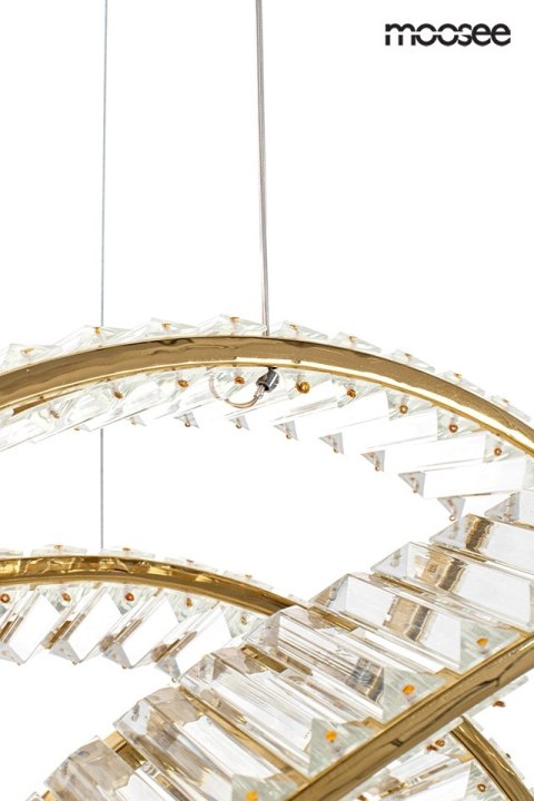 MOOSEE lampa wisząca WAVE 120 złota MOOSEE lampa wisząca WAVE 120 złota
