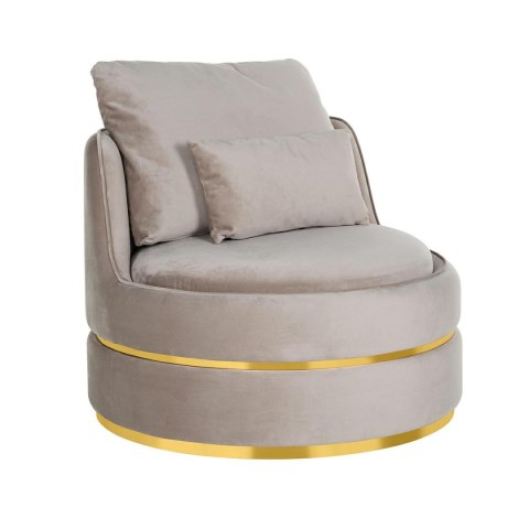 RICHMOND fotel obrotowy KYLIE KHAKI VELVET beżowy, podstawa złota RICHMOND fotel obrotowy KYLIE KHAKI VELVET beżowy, podstawa złota