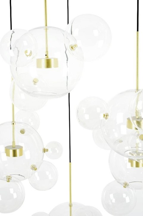Lampa wisząca CAPRI DISC 5 złota - 300 LED, aluminium, szkło Lampa wisząca CAPRI DISC 5 złota - 300 LED, aluminium, szkło