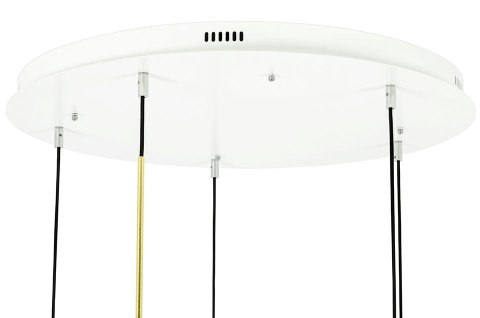 Lampa wisząca CAPRI DISC 5 złota - 300 LED, aluminium, szkło Lampa wisząca CAPRI DISC 5 złota - 300 LED, aluminium, szkło
