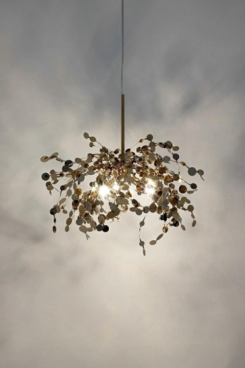 Lampa wisząca MONETE SINGLE chrom - metal Lampa wisząca MONETE SINGLE chrom - metal