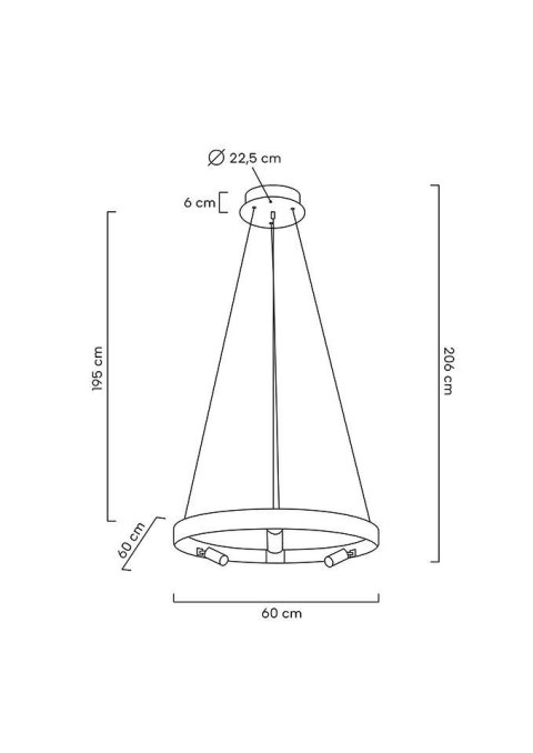 MOOSEE lampa wisząca CIRCLE SPOT 60 GOLD złota MOOSEE lampa wisząca CIRCLE SPOT 60 GOLD złota