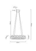 MOOSEE lampa wisząca NENUFAR - złota