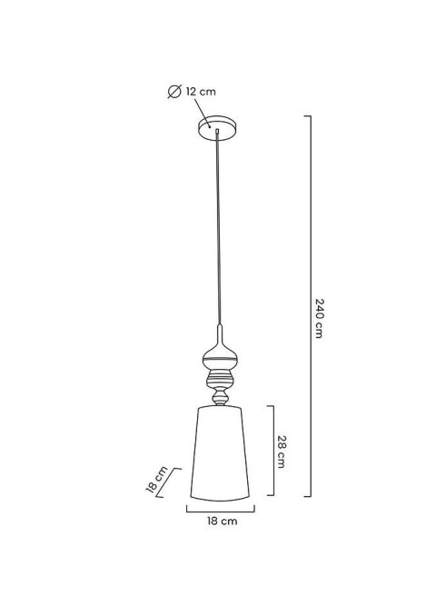 MOOSEE lampa wisząca QUEEN 20 złota MOOSEE lampa wisząca QUEEN 20 złota