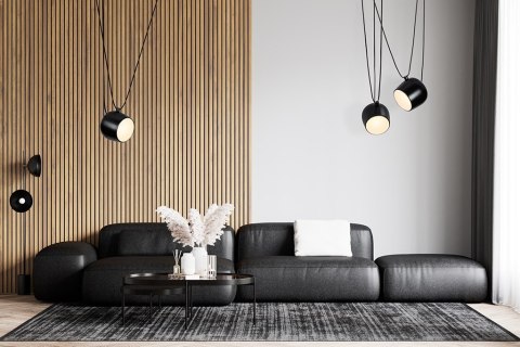 Lampa wisząca EYE 2 czarna - LED, aluminium Lampa wisząca EYE 2 czarna - LED, aluminium
