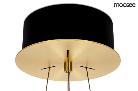 MOOSEE lampa wisząca SATURNUS 70 złota - LED, kryształ, stal szczotkowana MOOSEE lampa wisząca SATURNUS 70 złota - LED, kryształ, stal szczotkowana