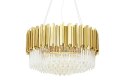 Lampa wisząca IMPERIAL GOLD 60 - stal, kryształ