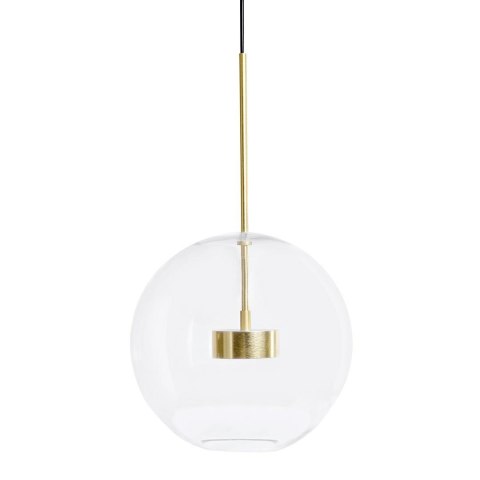 Lampa wisząca CAPRI złota - 60 LED, aluminium, szkło