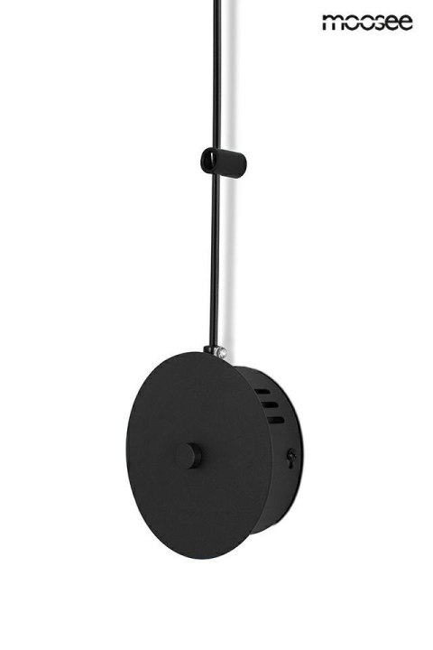 MOOSEE lampa ścienna FLAT 3 czarna MOOSEE lampa ścienna FLAT 3 czarna