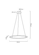 MOOSEE lampa wisząca RING SLIM 60 złota