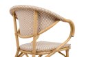 Krzesło BISTRO PARIS ARM jasnobrązowe rattan