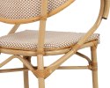 Krzesło BISTRO PARIS ARM jasnobrązowe rattan