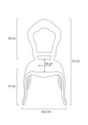 Krzesło KING transparentne - poliwęglan