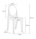 Krzesło VICTORIA transparentne - poliwęglan