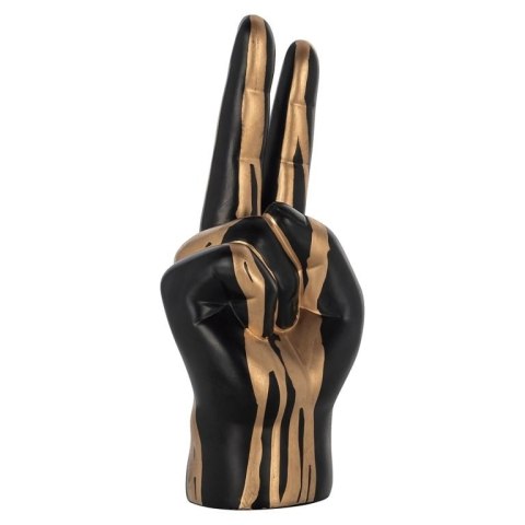 RICHMOND dekoracja HAND PEACE czarno-złota RICHMOND dekoracja HAND PEACE czarno-złota