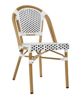 Krzesło CAFE PARIS białe rattan