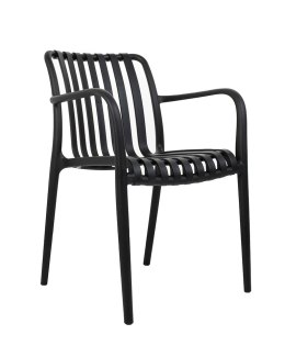 MODESTO krzesło Strips czarne - polipropylen