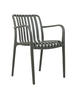 MODESTO krzesło Strips zielone - polipropylen