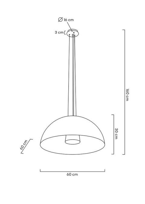 Lampa wisząca ELEGANTE 60 biała Lampa wisząca ELEGANTE 60 biała