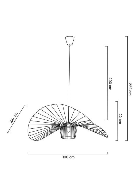 Lampa wisząca CAPELLO FI 100 biała Lampa wisząca CAPELLO FI 100 biała