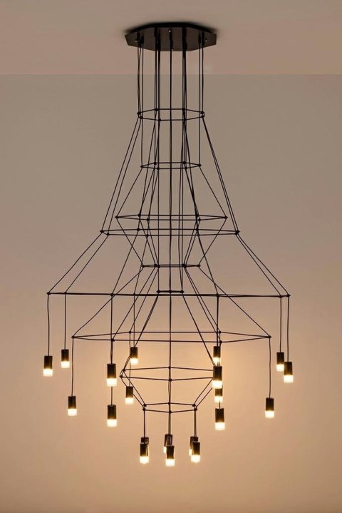 Lampa wisząca FLUSSO 20 czarna Lampa wisząca FLUSSO 20 czarna