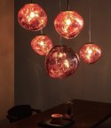 Lampa wisząca FUSION 40 miedziana - akryl