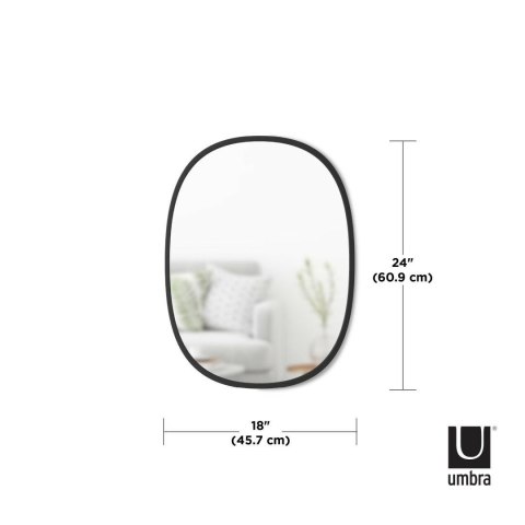 UMBRA lustro HUB 46 x 61 cm czarne UMBRA lustro HUB 46 x 61 cm czarne