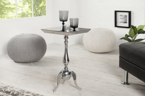 INVICTA stolik JARDIN SQUARE srebrny - aluminium INVICTA stolik JARDIN SQUARE srebrny - aluminium